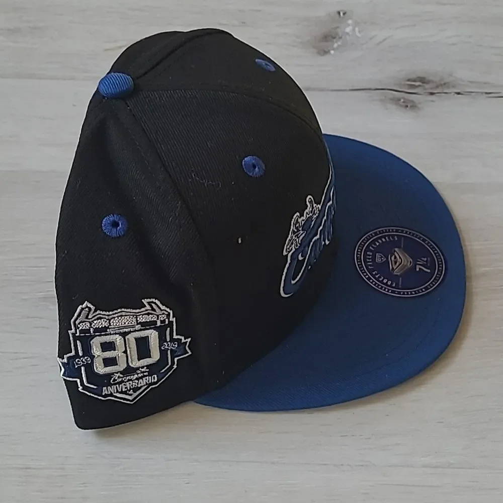 Ebbets‎ Field flannels SANTURCE CANGREJEROS NLB FLIP FITTED BALLCAP BLACK NWT